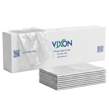 VIXON Plastic Seat Cover Roll Transparent (Quantity: 250)