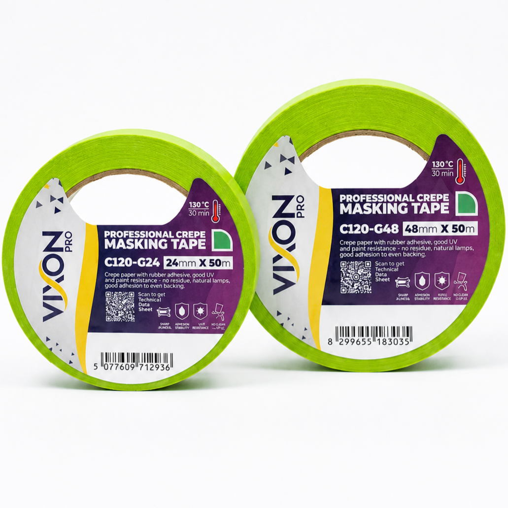 VIXON PRO Professional Crepe Masking Tape (C120 Series)