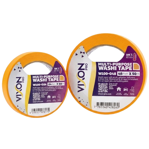 VIXON PRO Professional Multi-Purpose Washi Tape (W100 Orange Series)